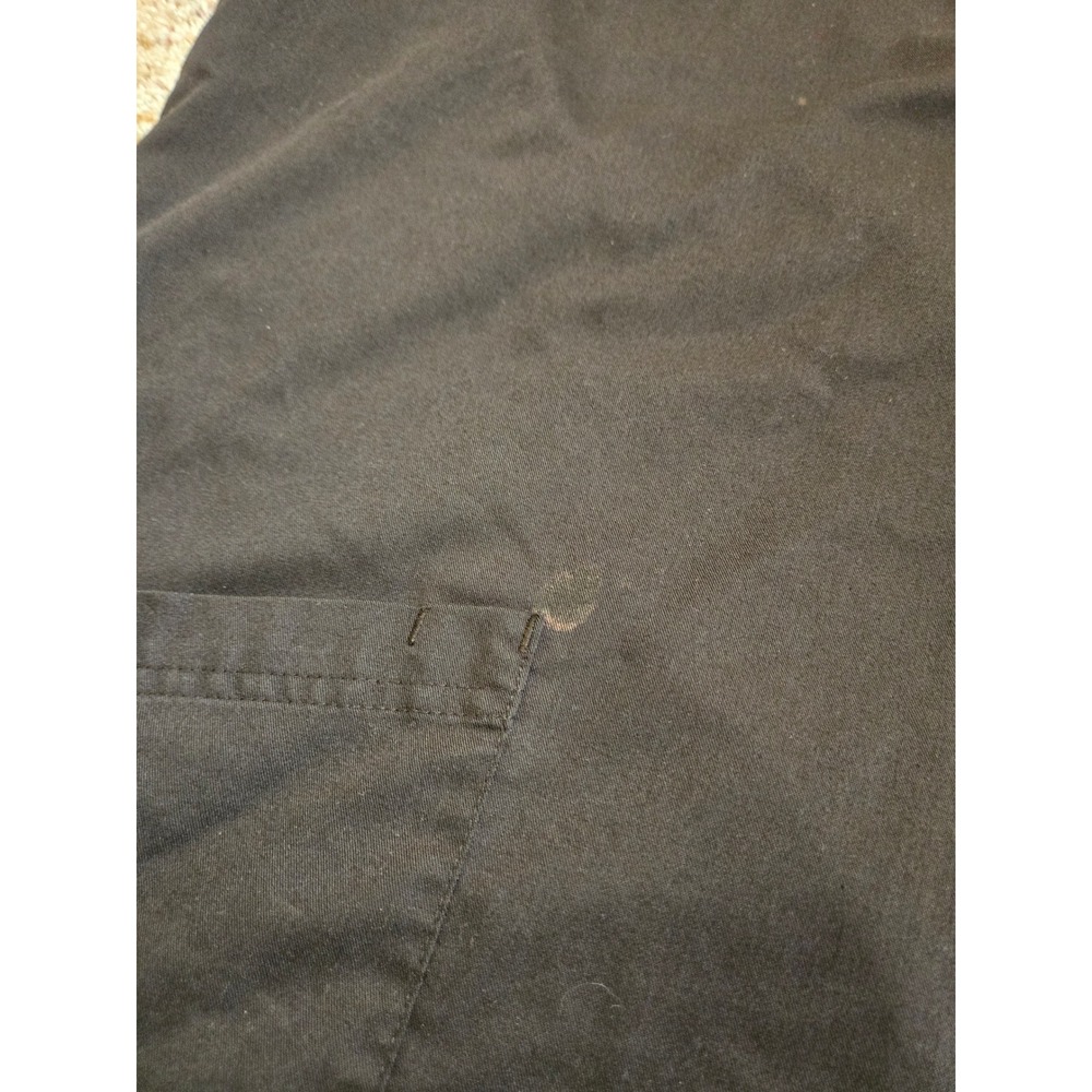 Grey's Anatomy by Barco Active Black Scrub Top XL Mesh Zip Front - Picture 9 of 11